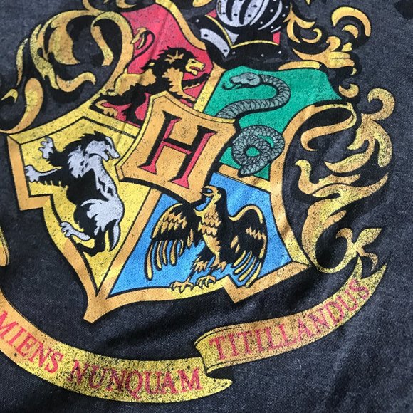 🧿 2 for $25 🧿 UNISEX M - Harry Potter - Hogwarts Logo - Grey - Picture 6 of 8